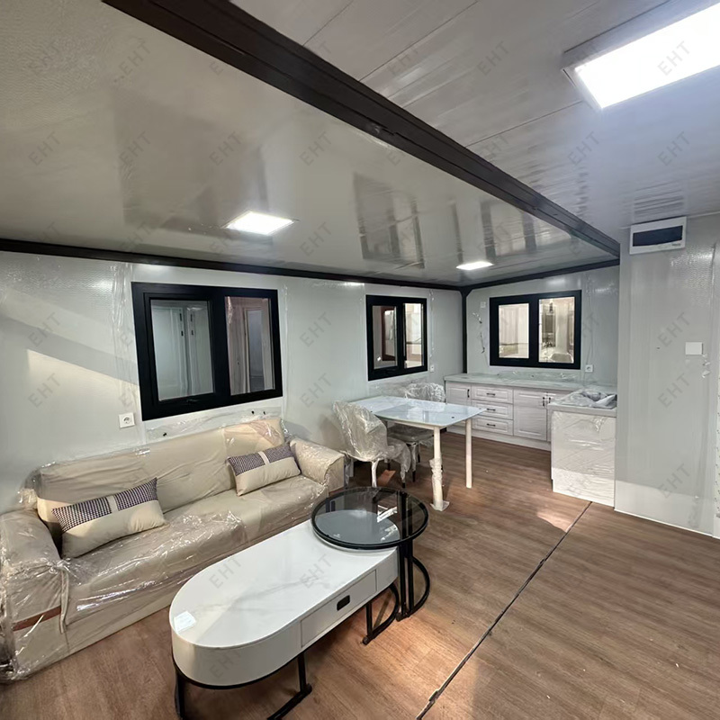 20 fod dobbeltfløjet, udvideligt containerhus præfabrikeret mobil boligenhed