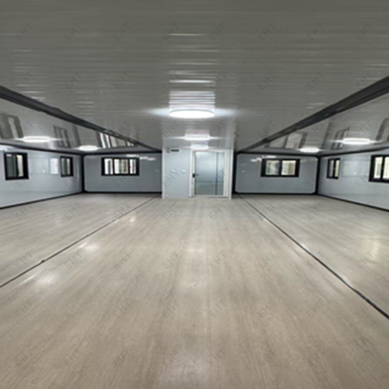 40ft dobbeltfløjet, udvideligt containerhus præfabrikeret modulær boligenhed